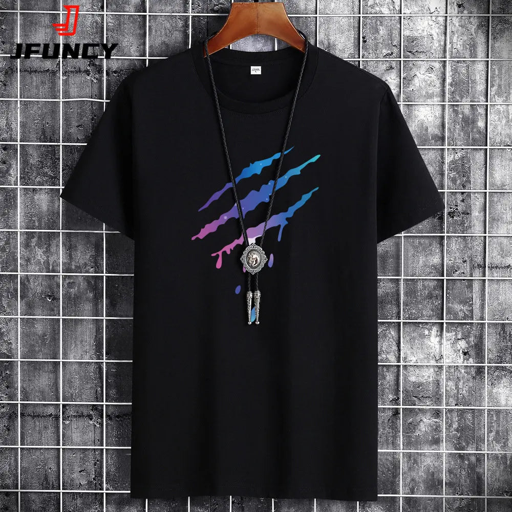 Summer Men'S Tee Shirts Casual Men Cotton T-Shirt 2023 Fashion New Tshirt S-6XL Oversize Short Sleeve Man Loose Tops