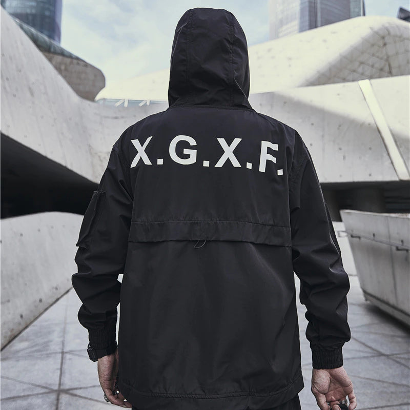 XGXF Tactical Cargo Windbreaker